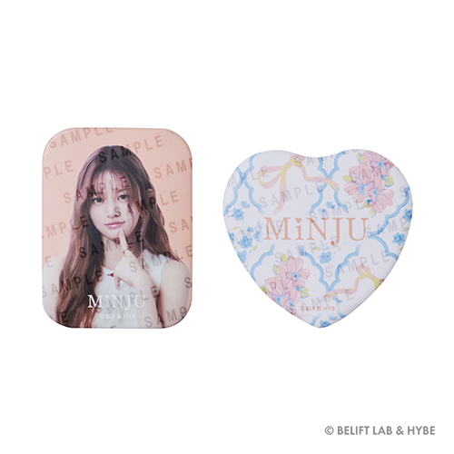 スクエア缶バッジ&ハート缶バッジセット(MINJI)