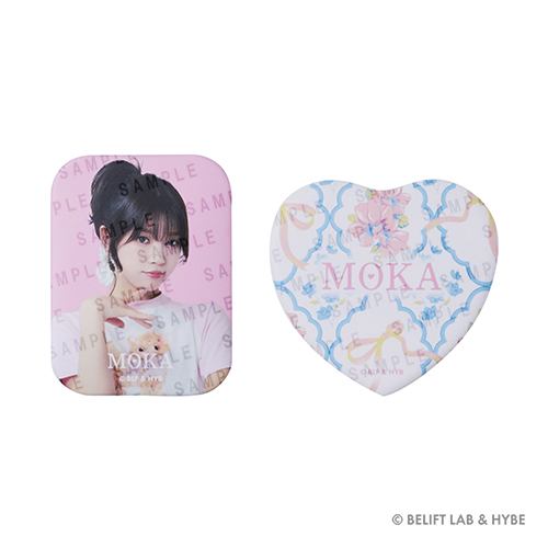 スクエア缶バッジ&ハート缶バッジセット(MOKA)