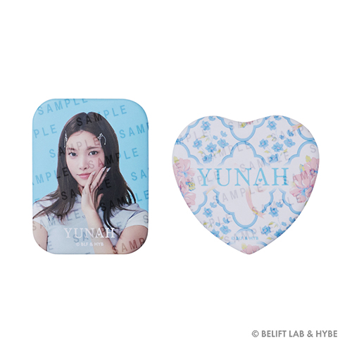 スクエア缶バッジ&ハート缶バッジセット(YUNAH)