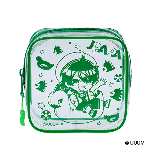 スクエアクリアポーチ　D-1 じゃぱぱ