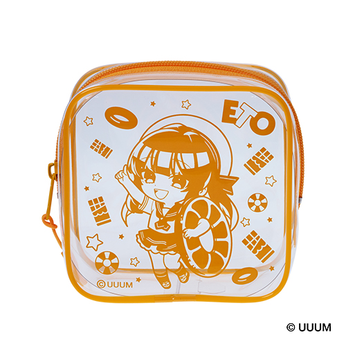 スクエアクリアポーチ　D-7 えと