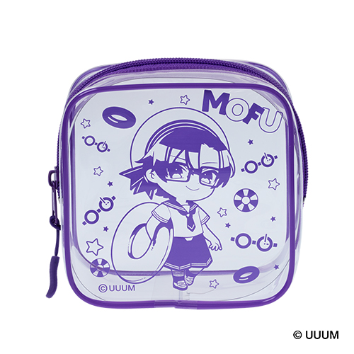 スクエアクリアポーチ　D-10 もふ