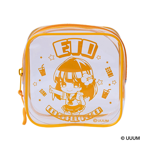 スクエアクリアポーチ　D-7 えと