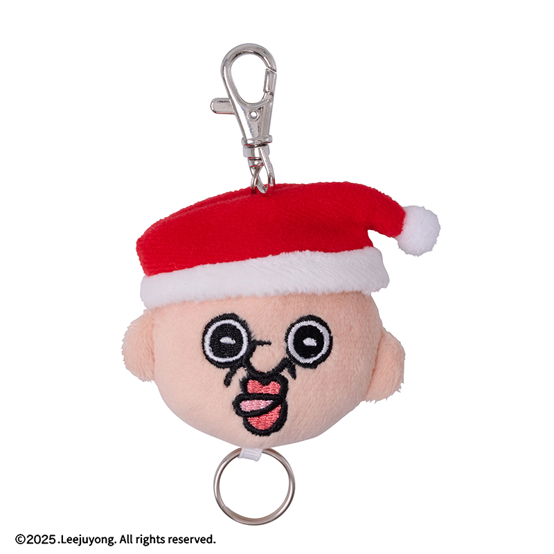 帽子がぬげちゃう!リールキーホルダー　①パンパンくん