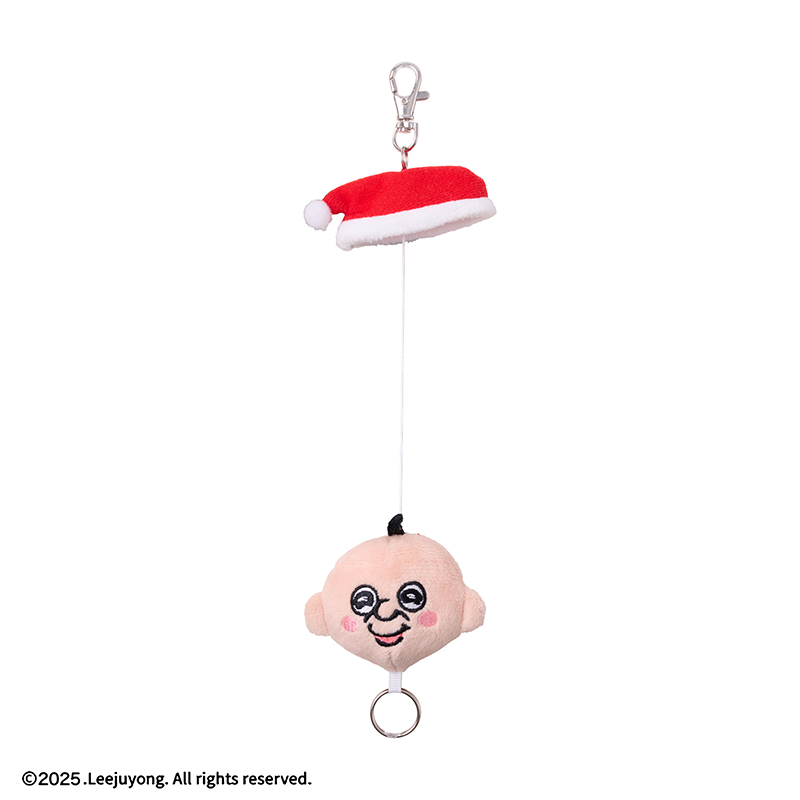 帽子がぬげちゃう!リールキーホルダー　②パンパンくん