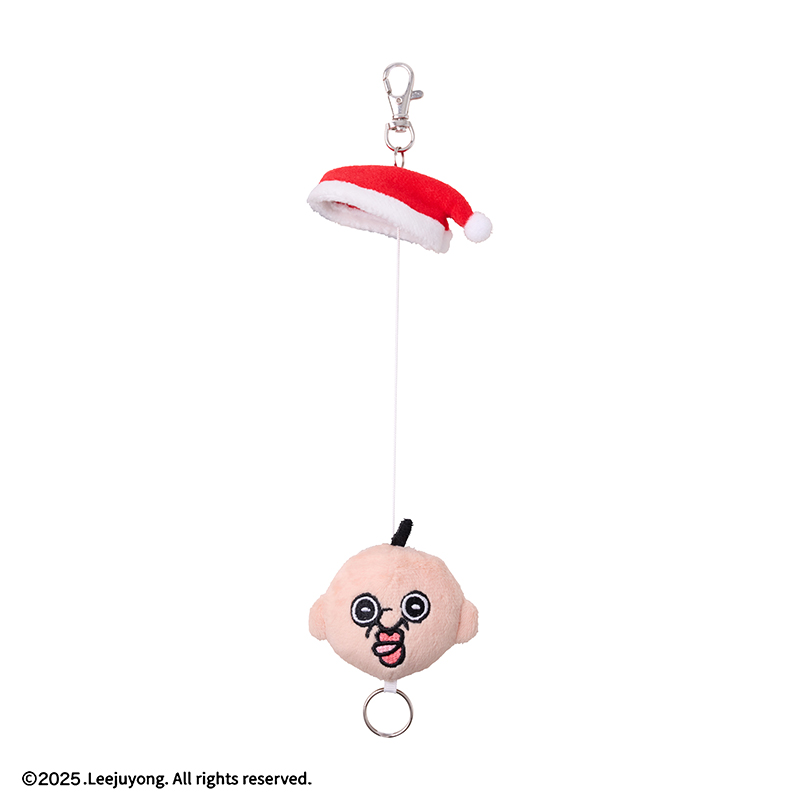 帽子がぬげちゃう!リールキーホルダー　①パンパンくん