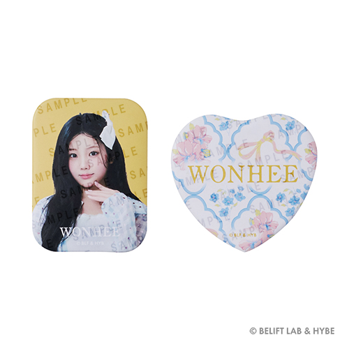 スクエア缶バッジ&ハート缶バッジセット(WONHEE)